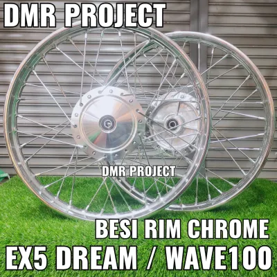 RIM BESI EX5/DREAM/W100 STANDARD BESI RIM CHROME BS2 / 1.20/1.40/1.60/1.40X18 / 1.60X18