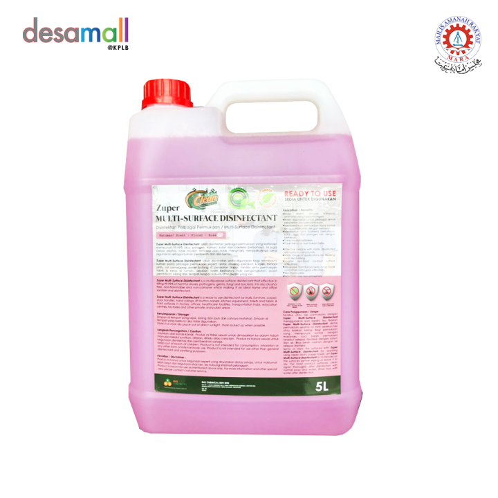 HELLO CLEAN Zuper Multi Surface Disinfectant (5L) | Lazada