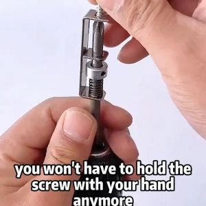 2pcs Spring-loaded Screwdriver Drill Bit Holder Anti-Drop Drilling Nails Positioner for Electricians Mechanics DIY Home Repair