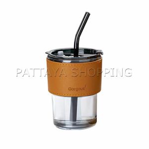 Pattaya แก้วน้ำ แก้วกาแฟ  400ml สไตล์มินิมอล ทนความร้อนได้ดี  พร้อมส่ง  Coffe cup