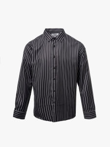 Áo sơ mi nam kẻ sọc 4MEN SM172 tay dài form slimfit ôm body đẹp trẻ trung vải lụa chéo mềm mịn hạn chế nhăn giá rẻ