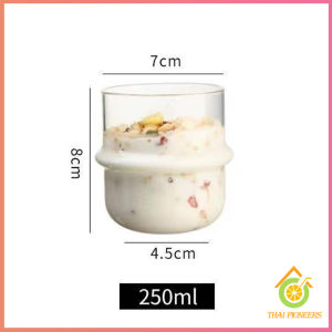 Thai Pioneers 250ml แก้วกาแฟ มินิมอล ถ้วยน้ำผลไม้สไตล์ แฟชั่นน่ารัก Creative glass