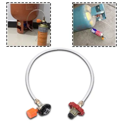 Alat Refil Gas Canister Portable Fullset Alat Isiulang Gas Kaleng Selang Regulator Gas Kaleng Propane Butane