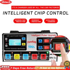【60%off】เครื่องชาร์จ 12V 24V เครื่องชาร์จแบตเตอรี่รถยนต์ เครื่องชาร์จแบตเตอรี่ เครื่องชาร์จแบตเตอรี่อัจฉริยะ ชาร์จแบต การชาร์จอย่างรวดเร็ว ที่ชาตแบตมอไซ ที่ชาร์จแบตรถ เครื่องชาร์จอัจฉริยะและซ่อมแบตเตอรี่รถยนต์ เครื่องฟื้นฟู Smart Car Battery Charger