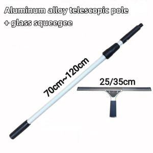 Shower Squeegee with Long Handle for Glass DoorsTile WallsMirrors and Windows.escoping Squeegee for Glass Cleaning