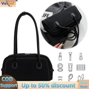 【Vodool Auto Center】Chic Women Crossbody Bag Faux Suede with Multi Pocket Design for Work and Casual in Soft Pink
