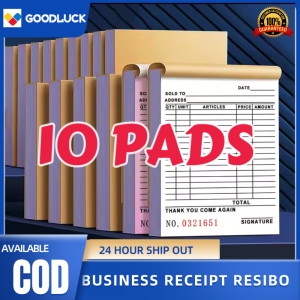 Goodluck 10Pads 2x25page 64K Receipt Resibo With Carbon High Quality Paper Resibo