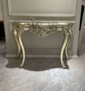 KỆ BÀN CONSOLE TÂN CỔ ĐIỂN GỖ TỰ NHIÊN NHẬP KHẨU A8801