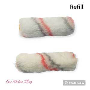 Reffil Kuas Cat Roll Kecil Bulu Tanpa Gagang