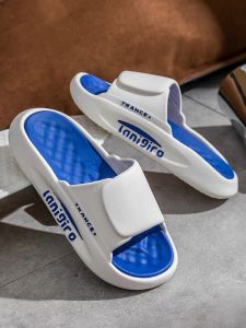 [READY STOCK🇲🇾] Mens Trance+ Trendy Outdoor Anti Slip Thick and Soft Bottom PVC Material Sport & Street Summer Slipper Sandal | Kasut Pakai Luar Getah PVC Selipar Sandal Lekaki