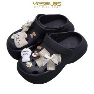 Sandal Baim Selop Aksesoris Boneka Kucing dan Ikan Lucu EVA Rubber Import Premium 9321-1