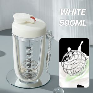 CMSH Protein shaker bottle with shaker ball for protein shakes pre-workout fitness workout 590ml