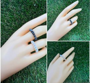 Freshwater Pearl Ring 4mm free size korean accessories jewelry fresh water pearl