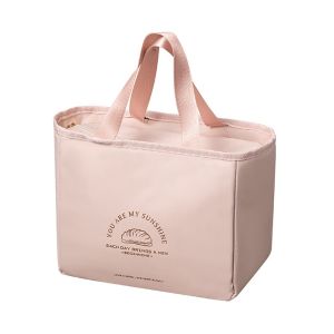 FUDESHE Oxford Cloth Lunch Bag Double-layered Large Capacity Cartoon Lunch Bags Portable Aluminum Foil Picnic Bags for Lunch Box Accessories