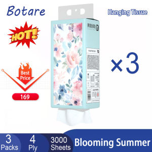 Hot Sale Tissue Paper 4-Ply Facial Tissue 12 Packs 6000 Sheets Extra Thick & Soft Virgin Pulp Household Tissue Wall-Mounted Tissue Toilet Tissue High Quality COD Fast Shipping