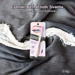 Eyeliner/ Kẻ mắt nước Sivanna Colors Ultra Black Liquid 0.1mm 0.6g - Thái Lan