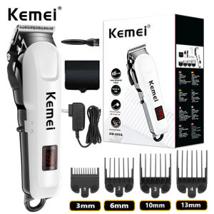Kemei 809A Professional LCD Electric Hair Clipper Shaver Razor Cordless Adjustable Salon Trimmer