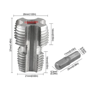 Thread Maker Tool Electric Drill Accessory High Strength Pvc Pipe Threader Tool Kit for Easy Plumbing Simple Installation Durable Die Set
