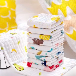 25*50cm/25*25cm baby pure cotton towel for bath feeding square towel handkerchief kids face towel