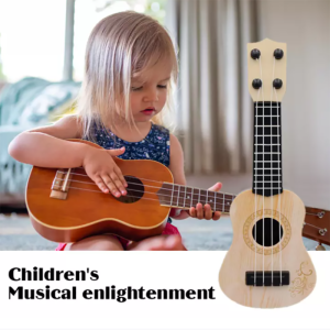 Ukulele Guitar Mini Guitar 4 Strings Kids Guitars Classic Wooden Guitar Instrument for Kids Music Toys Music Enlightenment Education Toy Children Music Early Education