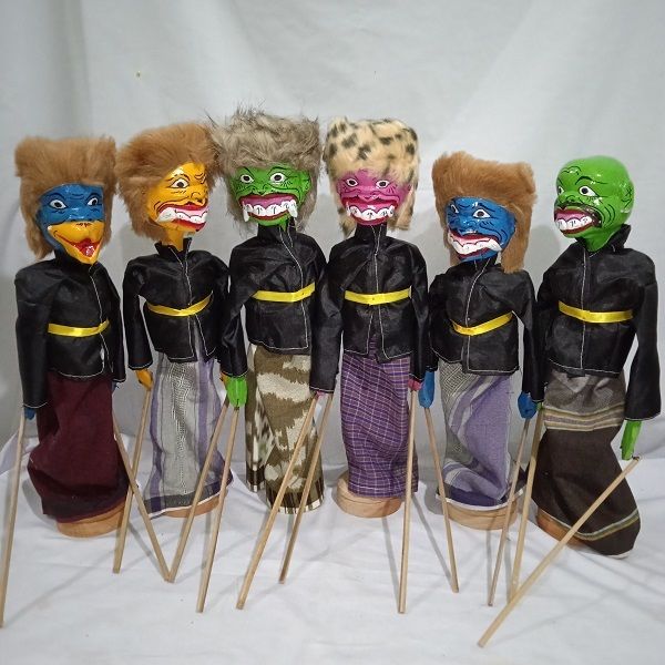 Wayang Golek Model Buta/Raksasa Ukuran Sedang (Tinggi 40cm) Kepala bisa