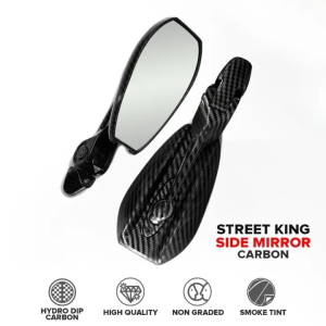 Street King Side Mirror V2 Anti-Glare Adjustable Blue Lens Clear Lens Universal Side Mirror for Motorcycle