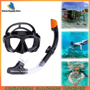 Vktech Adult Diving Gear - Dry Snorkel Set with Anti-Fog Mask for Ultimate Underwater Adventure