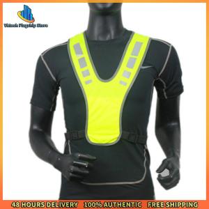Vktech 5Pcs Reflective Running Vest High Visibility Vest Adjustable Lightweight Running Vest with Pocket Cycling Accessories