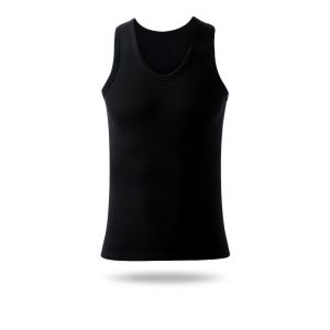 Yingbao SINGLET nam 100% cotton áo ba lỗ cổ tròn cổ tròn siêu mềm áo không tay áo sơ mi thoáng khí cổ tròn thoáng khí Áo lót màu trơn cơ bản áo tập thể dục thể thao mùa hè màu đen trắng xám cỡ lỡn