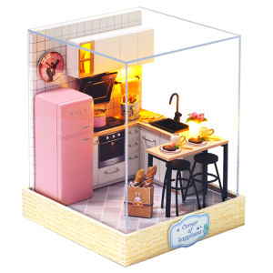 CUTEBEE Doll House Miniature DIY Dollhouse With Furnitures Wooden House Casa Diorama Toys For Children Birthday Gift Z007