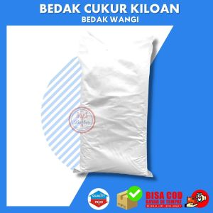 Bedak Cukur Nobrand Kiloan Wangi 1Kg Talcum Powder Untuk Pangkas Rambut dan Barbershop