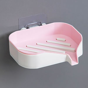 1PC Non-slip Soap Holder Bathroom Strong Suction Drain Rack Soap Dishes Household Suction Cup Wall Mounted Soap Dish