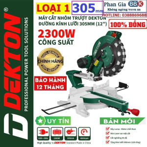 Máy cắt nhôm TRƯỢT DEKTON 305mm chạy dây CUROA công suất 2300W