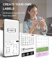 Label Maker Machine with Tape - Portable Inkless Bluetooth Printer,  Thermal Printer Handheld Labeler with Multiple Templates Icon Font for Smartphone for. 
