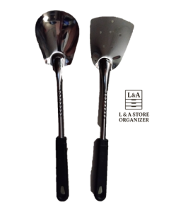 Sandok/Ladle Stainless Set with Plastic Handle 2-in-1