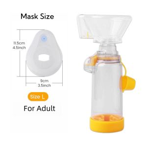 FDA Certification Adults Pediatric Asthma Salorie Inhaler Spacer for Adults and children Device Silicone Aerosol Cabin Aerosol Chamber