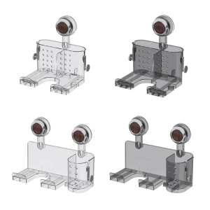 Hair Dryer Wall Mount Storage Rack Strong Suction Cup Adhesive Bathroom Shelf For Blow Dryer Cosmetic Tool Space Efficient Durable ABS