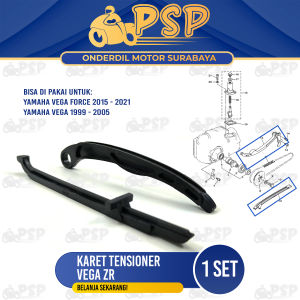 Karet Tensioner Vega ZR (Harga Per Set) - Lidah Karet Tahanan Rantai Keteng Kamrat Jupiter Z New