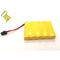 SYARIAH TOYS BATERAI CAS MOBIL REMOTE RC RANGKAI 5 (800X5) 4000MAh 6VOLT Ni-CD COLOK HITAM KABEL 2 ORI. 