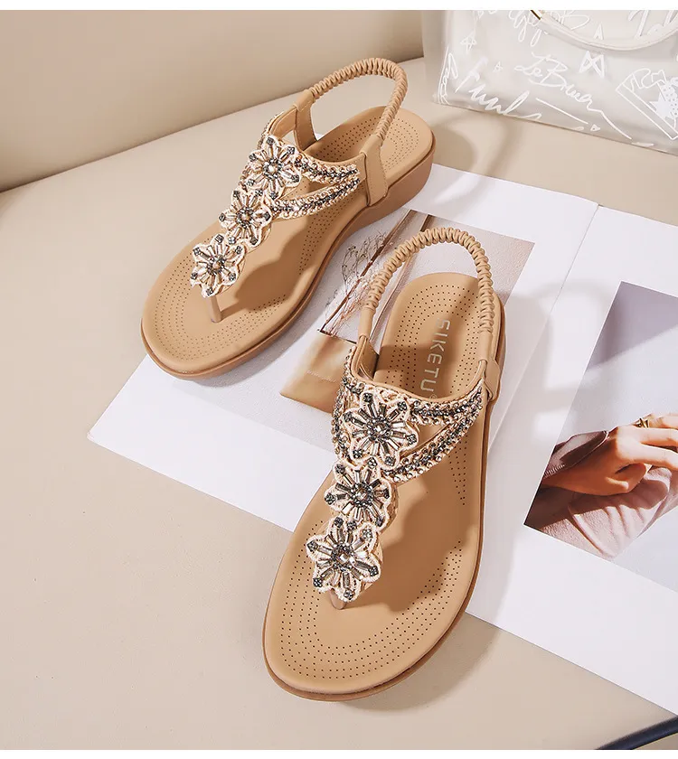 Ladies Sandals Siketu Sandal Women Flat Sandals Comfortable Summer