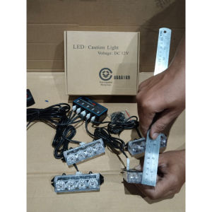 lampu grill mobil univeral lampu grill flash isi 4 X 4les flash blitz