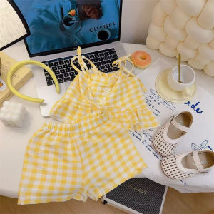AILEBE Kids Sets Terno Strap Cami Set With Big Loose A-Line Relaxed Fit Soft Lightweight Breathable Sweat-Wicking Skin-Friendly Summer Beach Outing Vacation Home Wear OOTD Panglakad Pang Gala Coords Presko