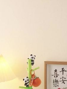 Hanson8 Creative Panda Resin Climbing Frame Entrance Key Storage Ornament Gifts B3K9H