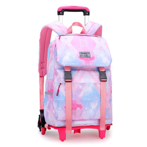 Korean Version Simple Large-capacity Primary Middle School Students Trolley School Bag Waterproof Wear-resistant Childrens Backpack