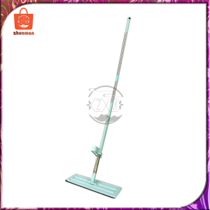 ไม้ถูพื้น ไม้ถูพื้นหัวแบน หมุนได้ถึง 360องศา ไม้ถูพื้นแบบรีดน้ำ ฟรีผ้าม๊อบไมโครไฟเบอร์ 2 ผืน ถูง่ายสบายมือ