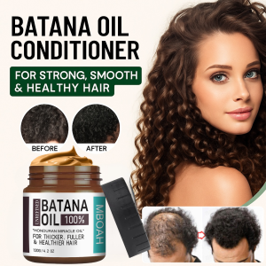 Batana Hair Growth Oil Revitalize Thick Hair Strengthen Roots Nourish Scalp Smooth Frizzy Repair Split Ends Hair Care Essential Oil