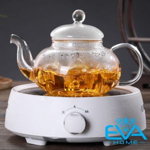 Bình Trà / Ấm Trà Thuỷ Tinh Chịu Nhiệt Kèm Lõi Lọc Trà Thuỷ Tinh 400 Ml Cao Cấp Sang Trong SP24