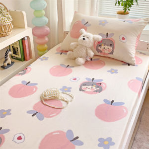 Dansunreve 800TC Pure Cotton Fitted Bedsheet Single/Super Single/Queen/King Fittedsheet Super Soft Cartoon Bed Sheet