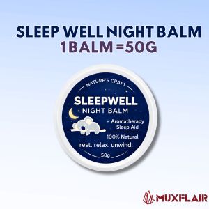 Sleepwell Night Balm l Promotes Relaxation l Supports Better Bedtime Routine l Calm Mind l 1 Balm 50g