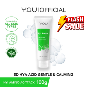 Y.O.U Hy! Amino AC-Ttack Anti-Acne Facial Wash | 5D Hyaluronic Acid | Acne Control Face Wash 100g